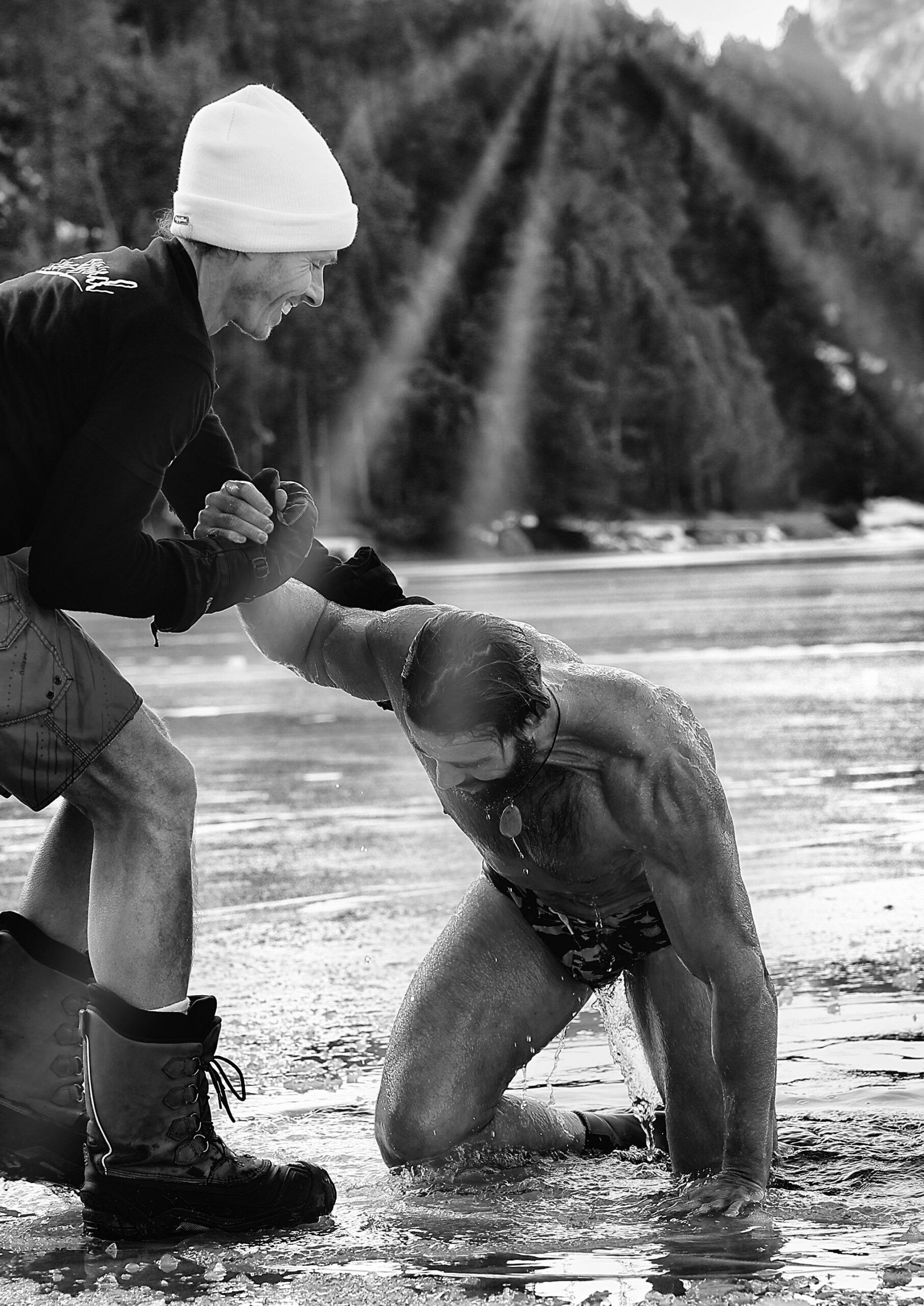 Expedition icemind formigueres voyage wim hof vertical avec loup JF Icemind Ice Guru - stages wim hof